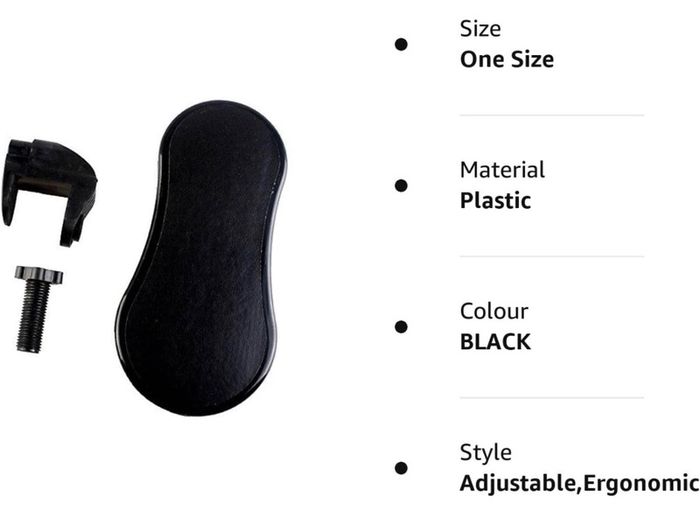 Ergonomic Adjustable Computer Desk Extender Arm Wrist Rest Support/Mouse Pad Desk Chair System Computer Armrest Wrist Rest (Black/ Yellow)