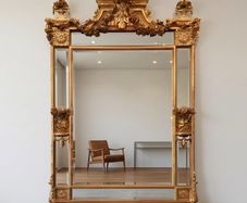 Large ornate mirror that can be used as an Overmantle