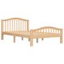 Bed Frame Solid Pinewood 120x200 cm Image 2