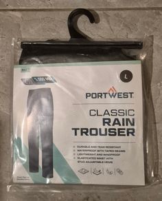 Portwest Rain Trousers Size L