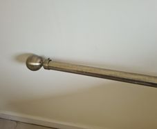 Gun Barrel/Pewter curtain Pole