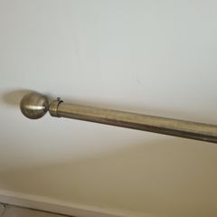 Gun Barrel/Pewter curtain Pole