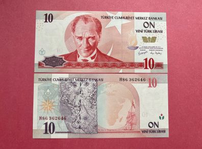 Turkey  10 New Lira 2005 Pick 218b.  ( Uncirculated )