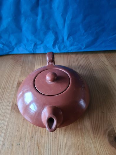 Terracotta Chinese Tea Pot 1970s. VINTAGE. Good Condition.