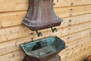 Antique French Copper Wall Water Fountain