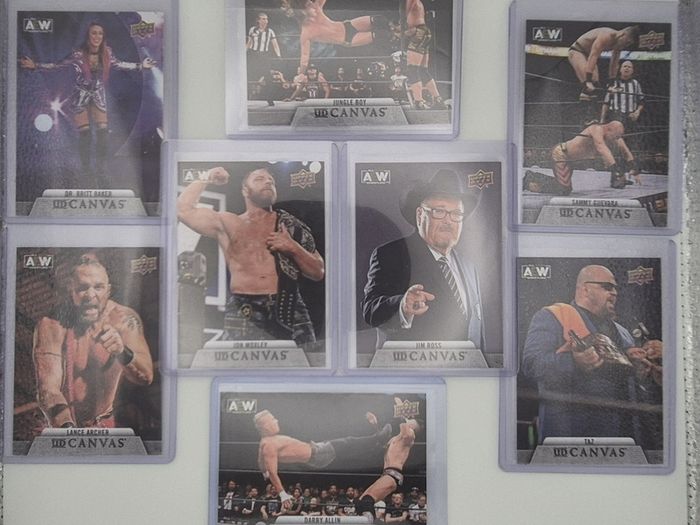 AEW Upper Deck 2021 UD CANVAS Wrestking Trading Card Bundle