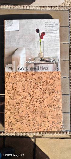 Natural Cork Wall Tiles 60x30cm  43 Tiles  Approx. 7.74m