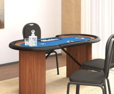 10-Player Poker Table with Chip Tray