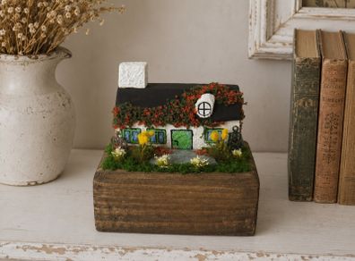 Handcrafted tiny wooden cottage