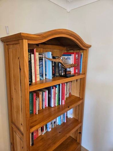 Large 4 shelf , 2 drawer Bookcase. Mexican Pine.