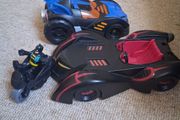 Imaginext batcave playset DC &amp; 2 batmobiles
