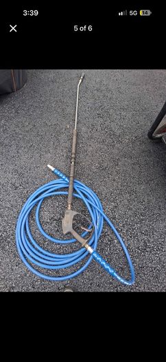GX 390 Honda Power Washer comes with 120 foot of pipe and a 6 foot gun all ready to go