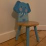 Jungle Animal Chair Elephant wooden seat kids Image 2