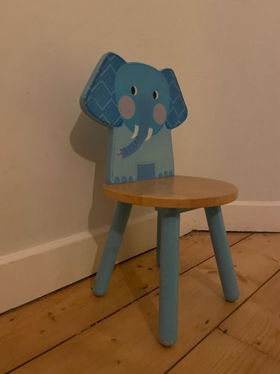 Jungle Animal Chair Elephant wooden seat kids