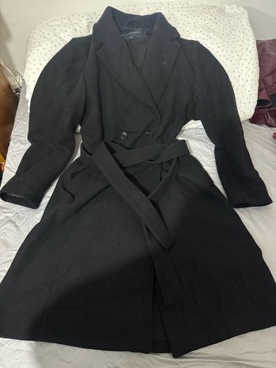 French Connection Black Wool Coat