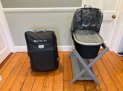 UPPAbaby Vista Travel System Bundle (Emmett Green) + Bassinet Stand, PiggyBack Board & Cozy Ganoosh