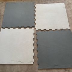 Grey & White Foam Floor Playmat