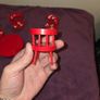 1970's Doll House wooden hand painted Furniture Image 7