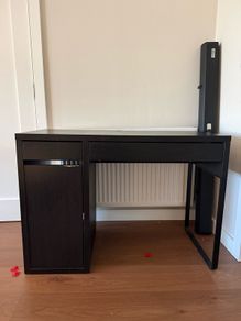 IKEA MICKE Desk with Storage & Drawers Black Brown