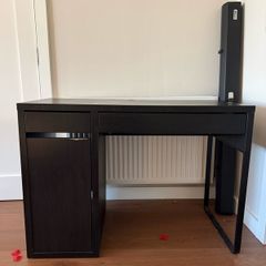 IKEA MICKE Desk with Storage & Drawers Black Brown