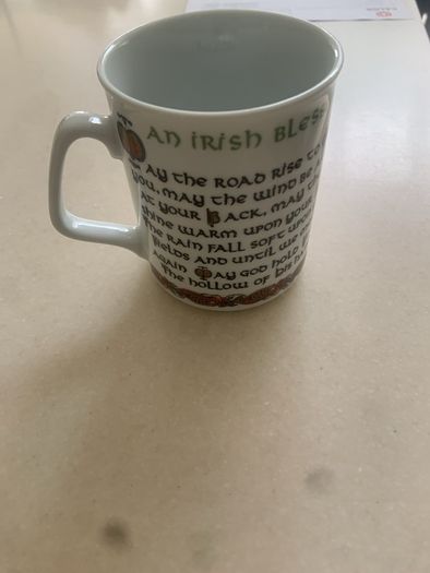 An Irish blessing mug