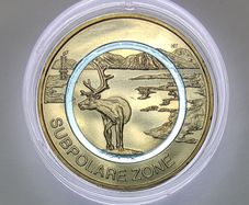 Germany 5 Euro (A) Base Metals (Polymer Ring) Uncirculated Coin 2020 - Subpolare Zone - Earth's Climate Zones