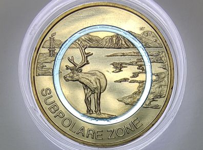 Germany 5 Euro (A) Base Metals (Polymer Ring) Uncirculated Coin 2020 - Subpolare Zone - Earth's Climate Zones