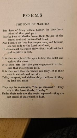 Twenty Poems From Rudyard Kipling. Published  By Methuen & Co. Ltd. London. Soft Cover. In Good Condition.