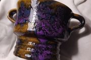 German Mid century unusual Glaze 2 handled ceramic