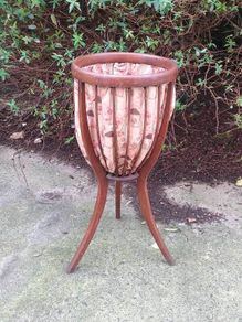 26" Edwardian Mahogany Sewing Basket