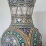 Vase Fes Blue & White With Silver Filigree Image 5