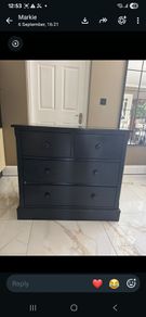 Solid wood chest of drawers