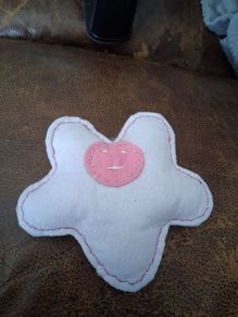 handmade white star