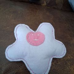 handmade white star