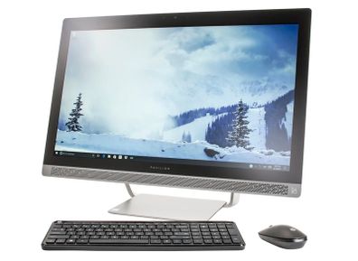 HP 27" AIO All in One Computer Windows 11 8GB 500GB Webcam