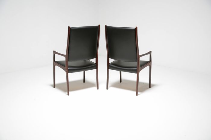 Vintage Danish Rosewood Dining Chairs by Johannes Andersen for Mogens Kold