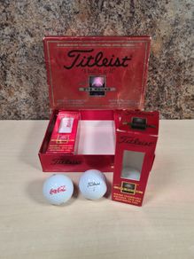 9 X Titleist Pts Wound Golf Balls 3 X 3 Pack Coca Cola Branding Advertising