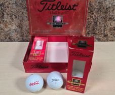 9 X Titleist Pts Wound Golf Balls 3 X 3 Pack Coca Cola Branding Advertising