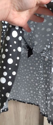 strapless Polka dot dress size small made in Italy