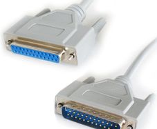 RS232 Male to Female Straight Cable Lead Printer PC Connection