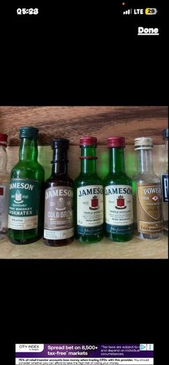 Hennessy Cognac Gin vodka whiskey empty mini Bottle Hennessy Cognac absolut vodka belveder gin Bombay whiskey Jack Daniels belveder paddy powers Jameson bacardi jagermeister Empty Bottles