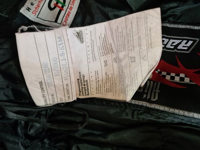 motorbike bike trousers pants leather black uk8 36 race tec alien .