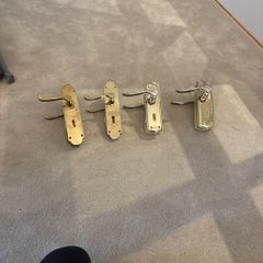 Gold internal door handles x5 for twenty euro