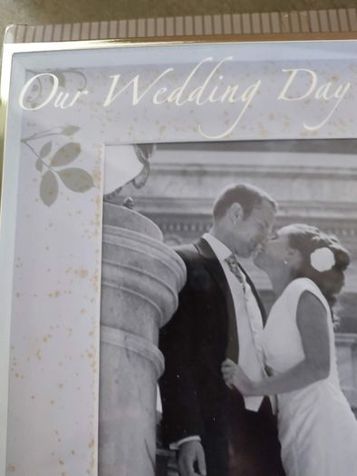 Silver Wedding  Frame 8 x 10 brand new in box.
