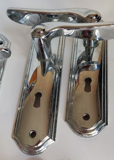 Chrome Door Handles x 4 sets