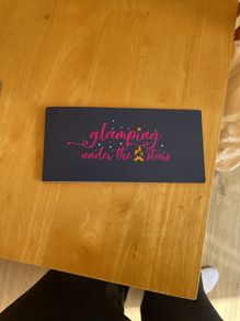 Glamping under the stars gift voucher