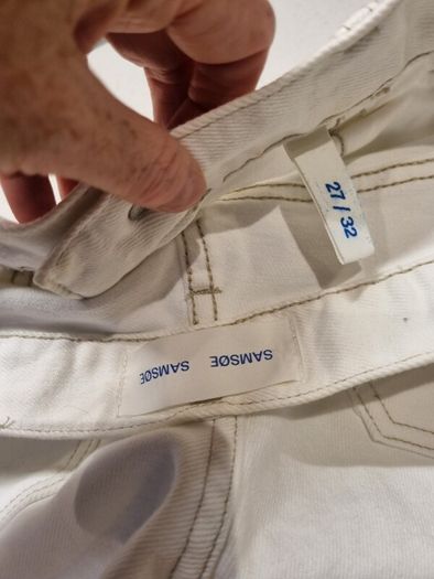 samsoe & samsoe new white jeans