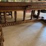 Antique Italian 16th Century Renaissance  Dining Table  Aone of a kind Beautiful Oak and Walnut Image 2