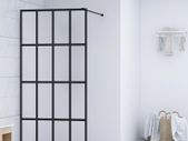 Walk-in Shower Screen Tempered Glass 118x190 cm