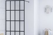Walk-in Shower Screen Tempered Glass 118x190 cm
